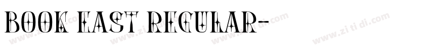 Book East Regular字体转换